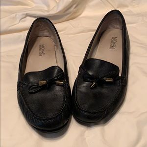 Black loafers
